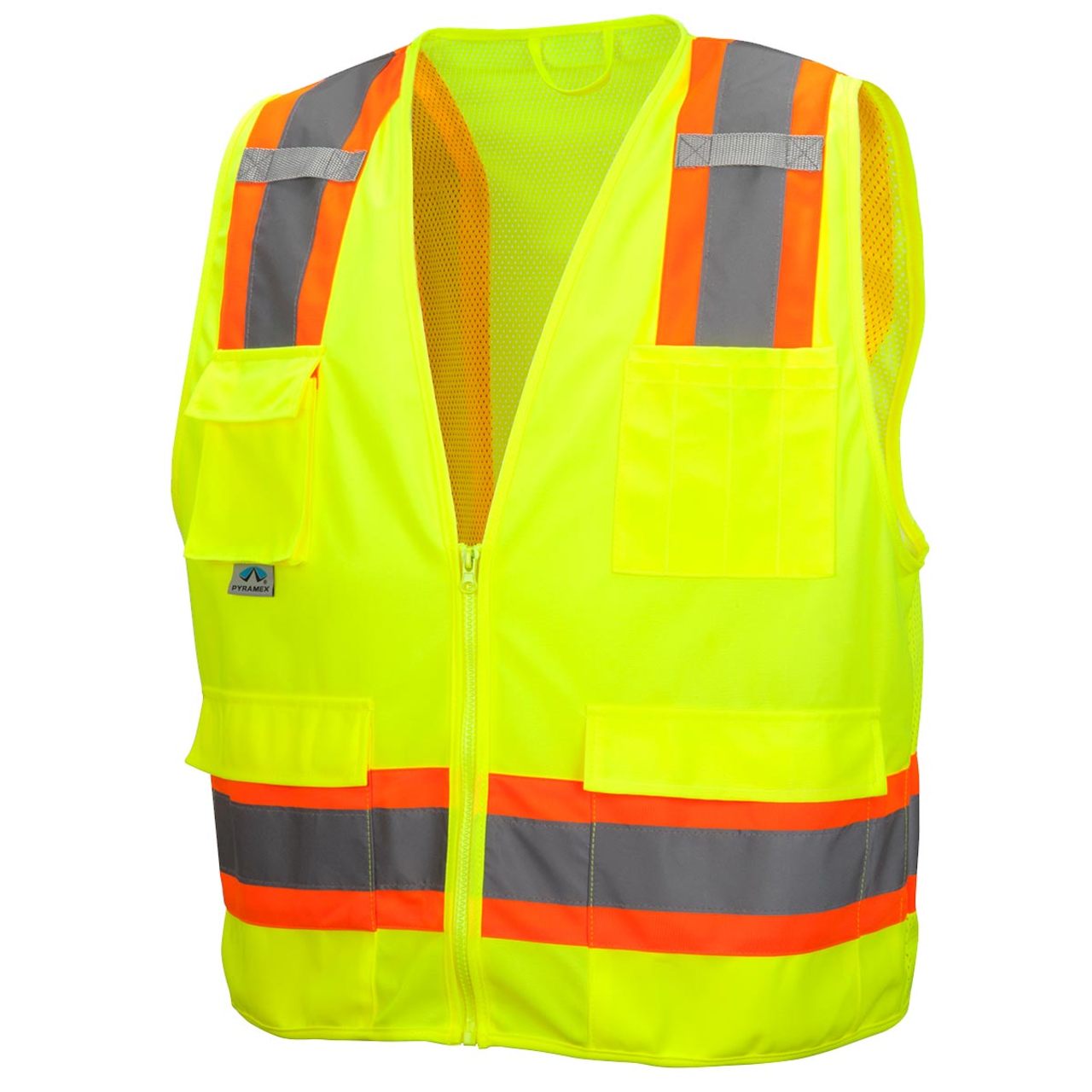 Custom Pyramex RVZ24 Type R Class 2 Hi-Vis Surveyor's Mesh Back
