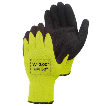 Custom Latex Coated Gloves, GL420, 144 Pairs