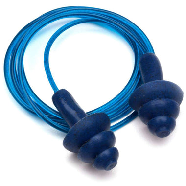 Pyramex RPD3001 NRR 24dB Metal Detectable Reusable Corded Earplugs, 50 Pair, Blue