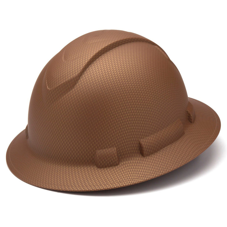 Custom Pyramex Ridgeline Full Brim Hard Hat, 4-Point Ratchet Suspension