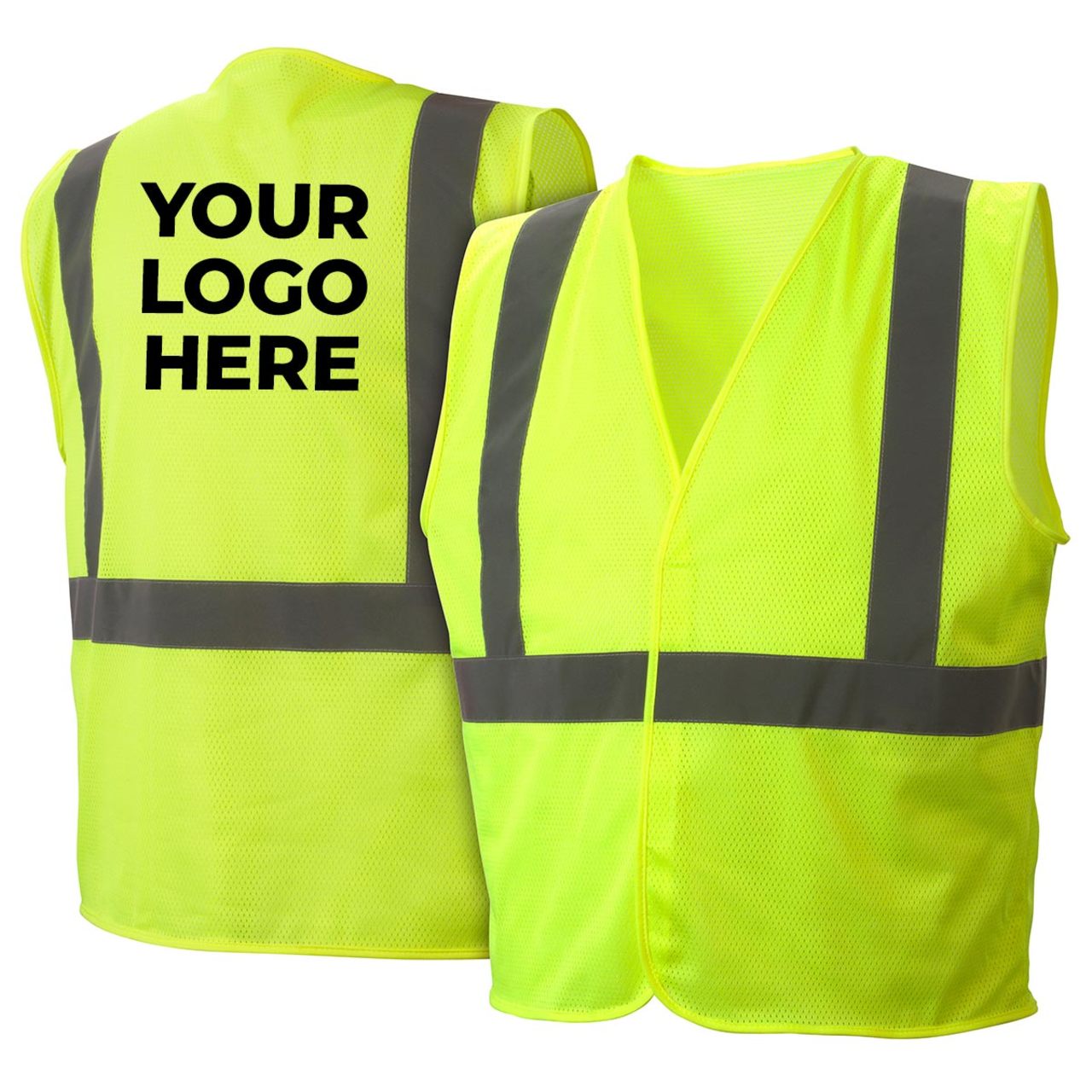 Custom Pyramex RVHLM29 Type R Class 2 Hi-Vis Mesh Safety Vest
