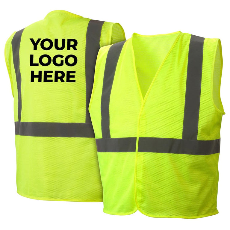 Custom Pyramex RVHLM29 Type R Class 2 Hi-Vis Mesh Safety Vest