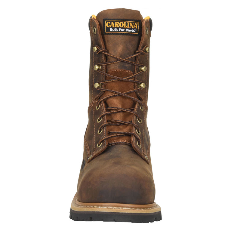 Carolina Men's Poplar 8" Logger EH Soft Toe Boots, CA9053, Brown