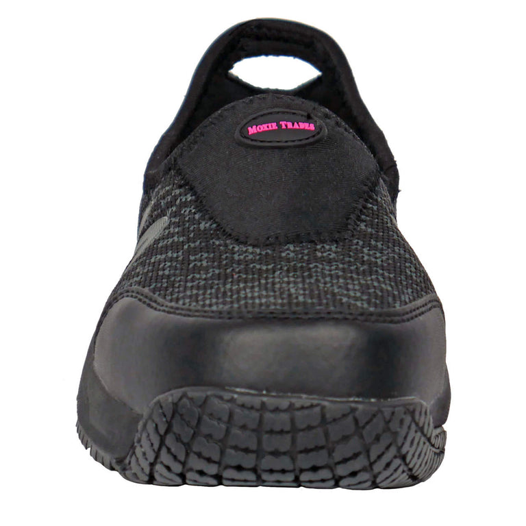 Moxie Trades Women's Zena Slip-On Composite Toe Shoes, MT50180, Black