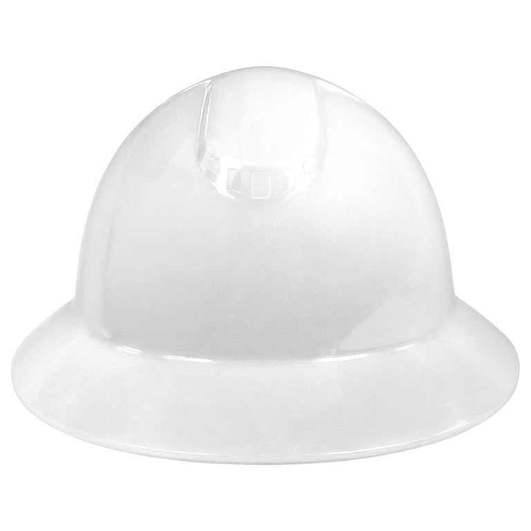 Rugged Blue Defender Full Brim Hard Hat, 6-Point Ratchet Suspension, RBH300