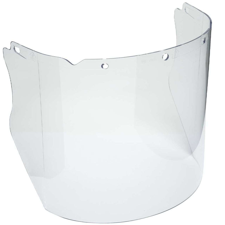 MSA V-Gard Propionate Visor for Chemical & Splash Protection, Clear, 8" x 17" – 10115855