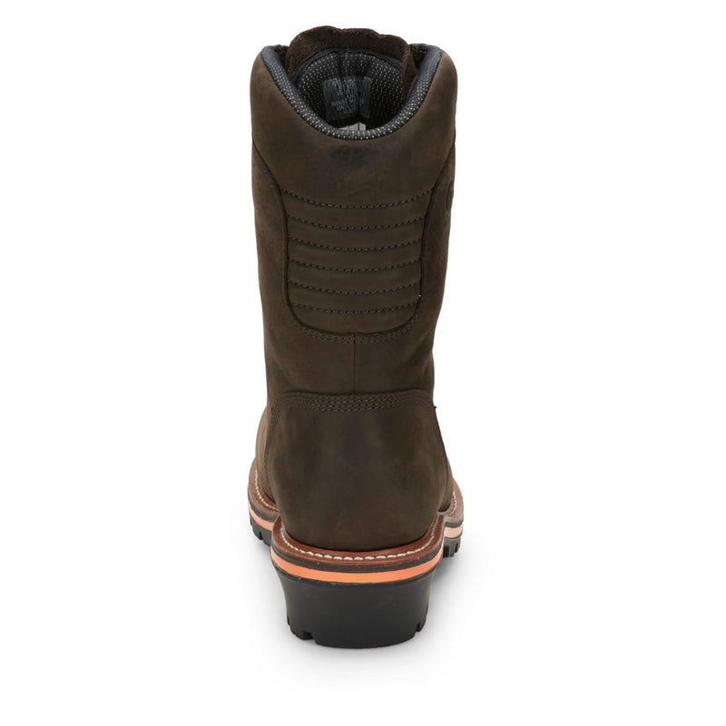 Chippewa Men's Thunderstruck 10" Logger Waterproof Insulated EH Nano Composite Toe Boots, TH1031, Brown