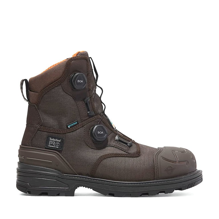 Timberland PRO Men's BOA Magnitude 8" Waterproof EH Composite Toe Work Boots - TB0A66MKELE1