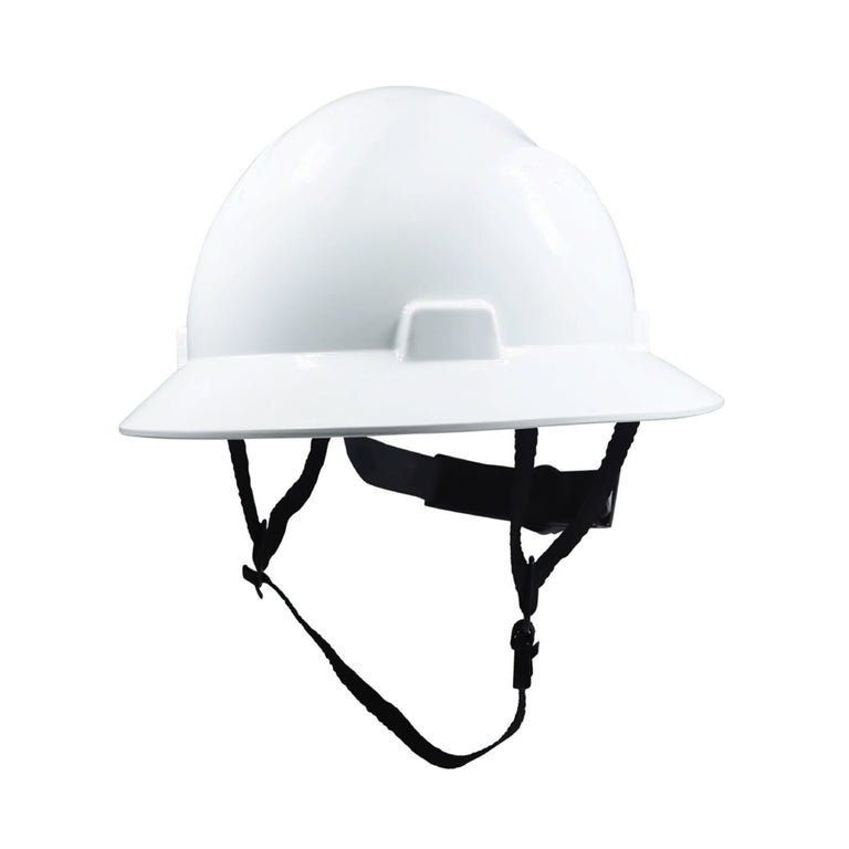 General Electric Non-Vented Full Brim Hard Hat 4-Point Ratchet Suspension - GH329