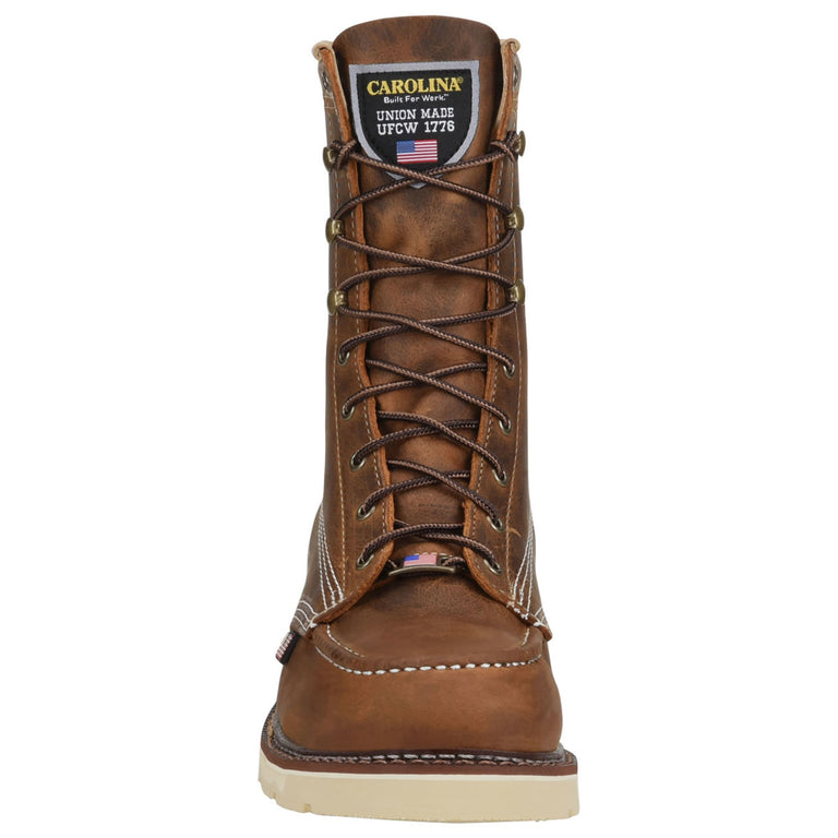 Carolina Men's Ferric USA 8" EH Soft Toe Boots, CA7016, Brown