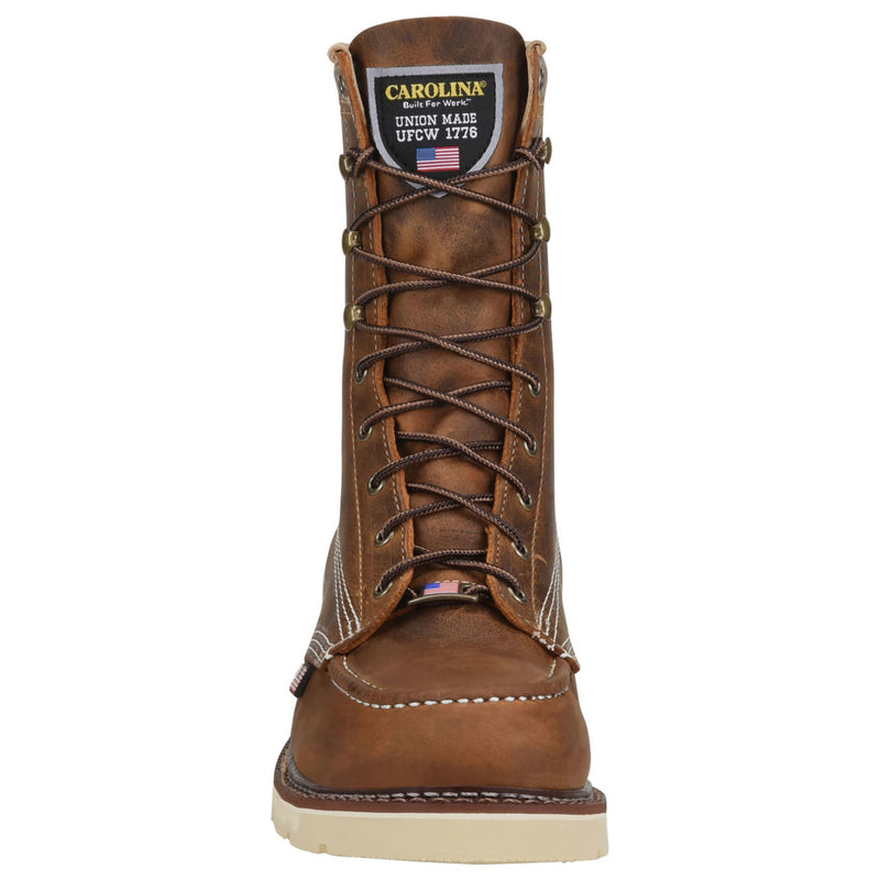 Carolina Men's Ferric USA 8" EH Soft Toe Boots, CA7016, Brown