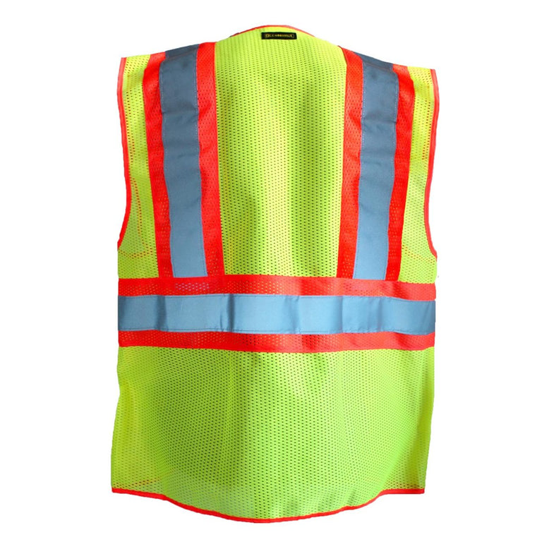 OccuNomix Type R Class 2 Hi-Vis Two-Tone Mesh Safety Vest, LUX-SSCLC2Z