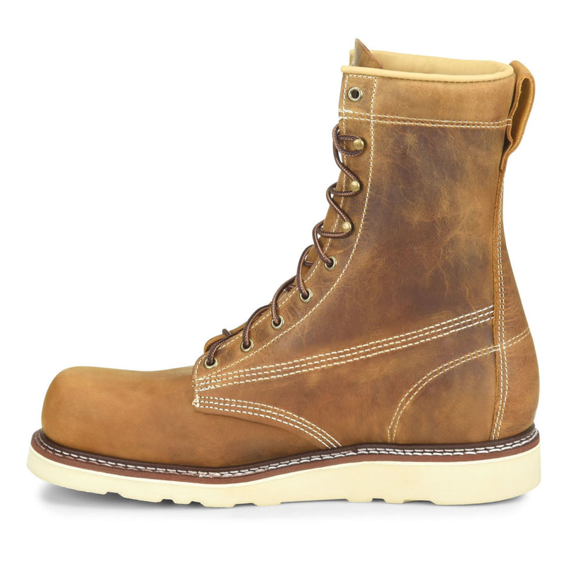 Carolina Men's AMP USA 8" EH Steel Toe Boots, CA7505, Tan