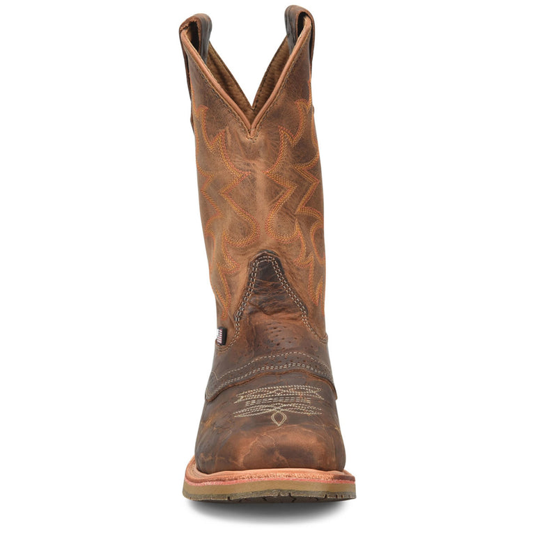 Double-H Men's Baker 11" Roper EH Steel Toe Boots, DH4671, Brown