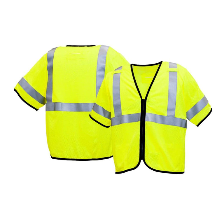 Pyramex RVZ53FR Type R Class 3 Hi-Vis Flame Resistant Mesh Safety Vest