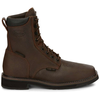 Justin Men's Driller 8" Waterproof EH Composite Toe Boots, SE462, Brown