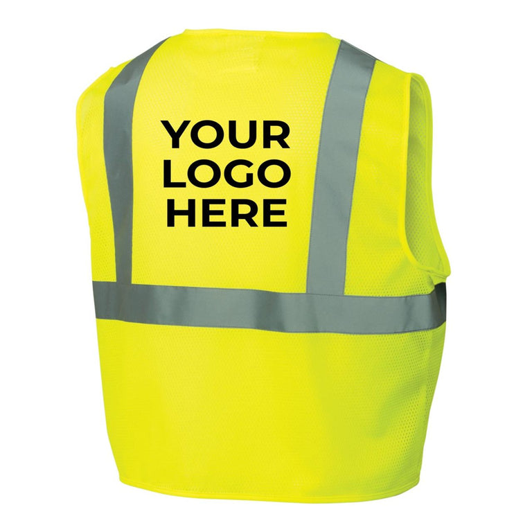 Custom Pyramex RVZ21 Type R Class 2 Hi-Vis Mesh Safety Vest