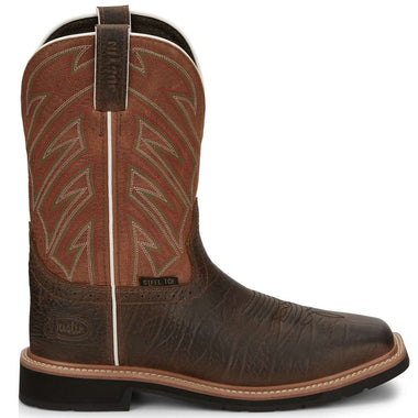 Justin Men's Electrician 11" EH Steel Toe Boots, SE4561, Brown