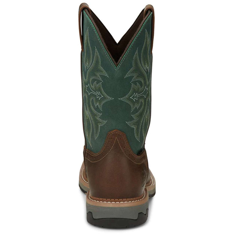 Justin Men's Bolt 11" Waterproof EH Composite Toe Boots, SE4105, Tan