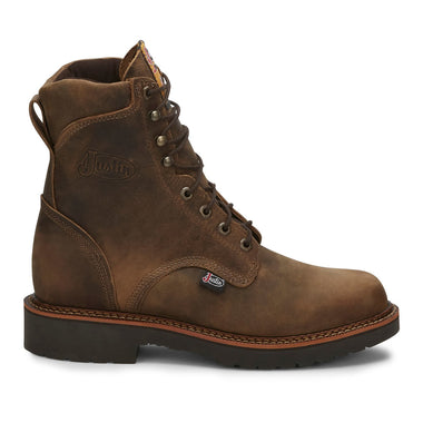Justin Men's Blueprint 8" EH Soft Toe Boots, 440, Tan