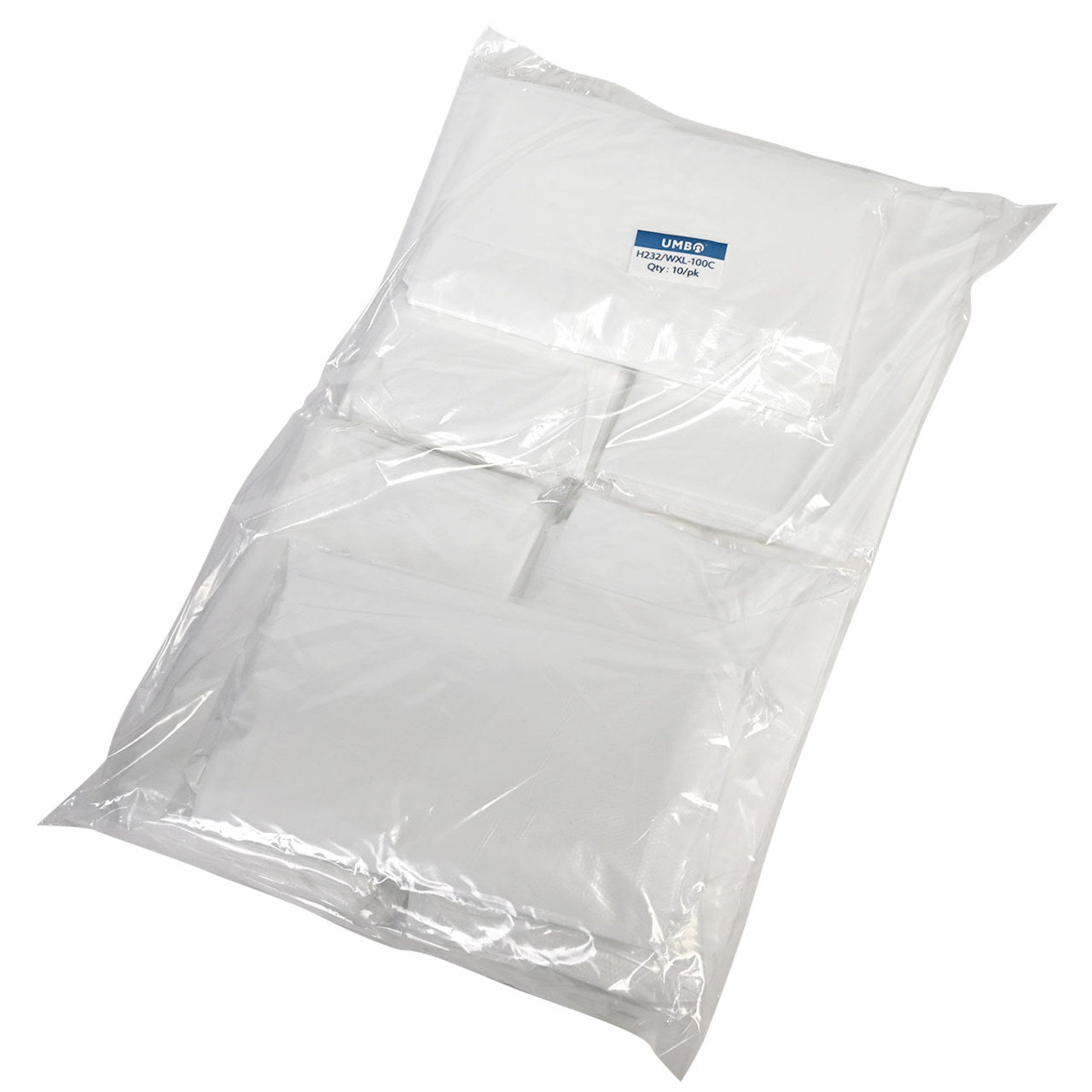 UMBO 47" Polyethylene CPE Gown with Thumb Loops - H232 - Pack of 10