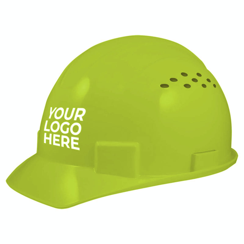 Custom General Electric Vented Cap Style Hard Hat 4-Point Ratchet Suspension, GH326