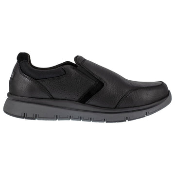 Rockport Works Men's Primetime Casuals Slip-On ESD Steel Toe Shoes, Black - RK5715