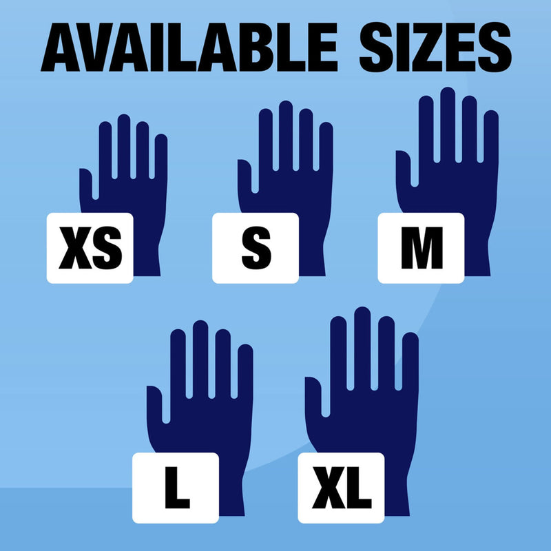 DASH True Comfort Blu Polychloroprene Exam Grade Disposable Gloves, Ocean Blue, 3.1 mil, Box of 100