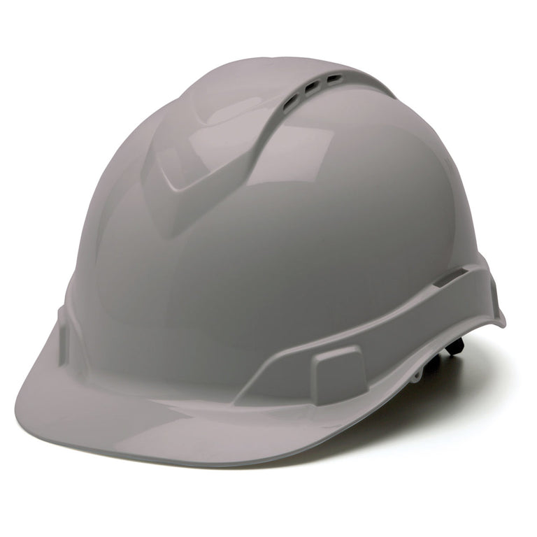 Pyramex Ridgeline Vented Cap Style Hard Hat 4-Point Ratchet Suspension