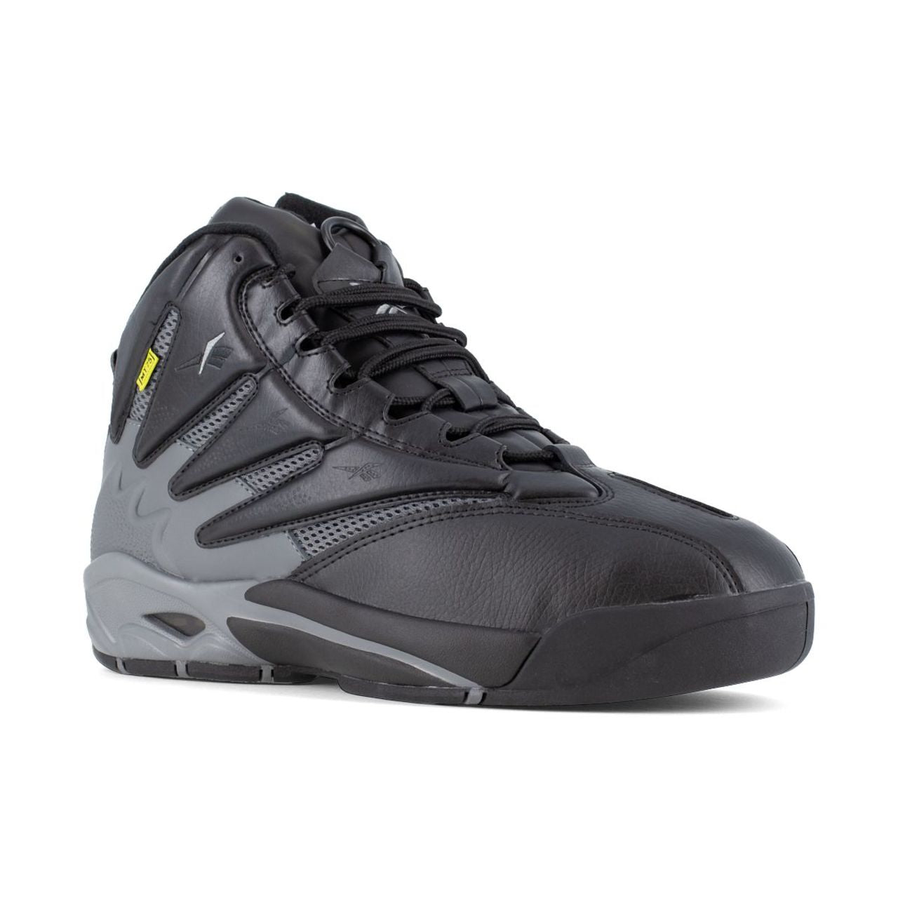 Reebok Men's The Blast EH Composite Toe Work Sneakers, Black and Dark Grey RB9406