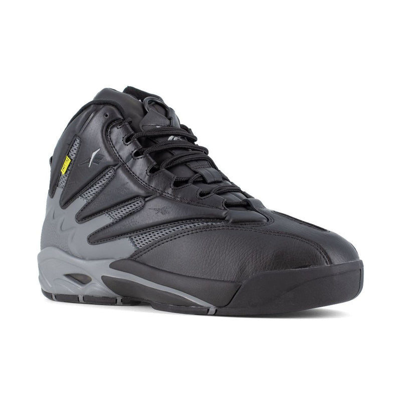 Reebok Men's The Blast EH Composite Toe Work Sneakers, Black and Dark Grey RB9406
