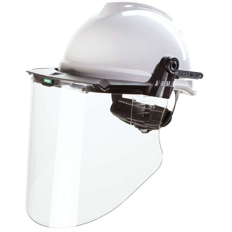 MSA V-Gard Heavy Duty Polycarbonate Molded Visor, Clear, 9.25" x 17" – 10115844