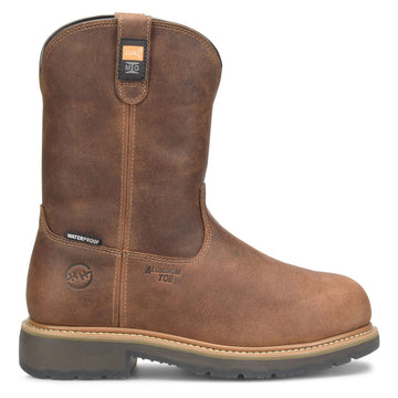Double-H Boots Men's Boss 10" Wellington EH Alloy Toe Boots, DH4156, Brown