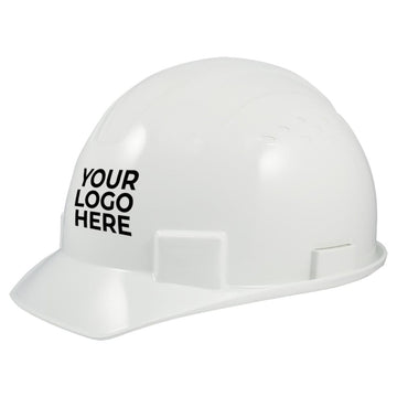 Custom General Electric Non-Vented Cap Style Hard Hat 4-Point Ratchet Suspension, GH327