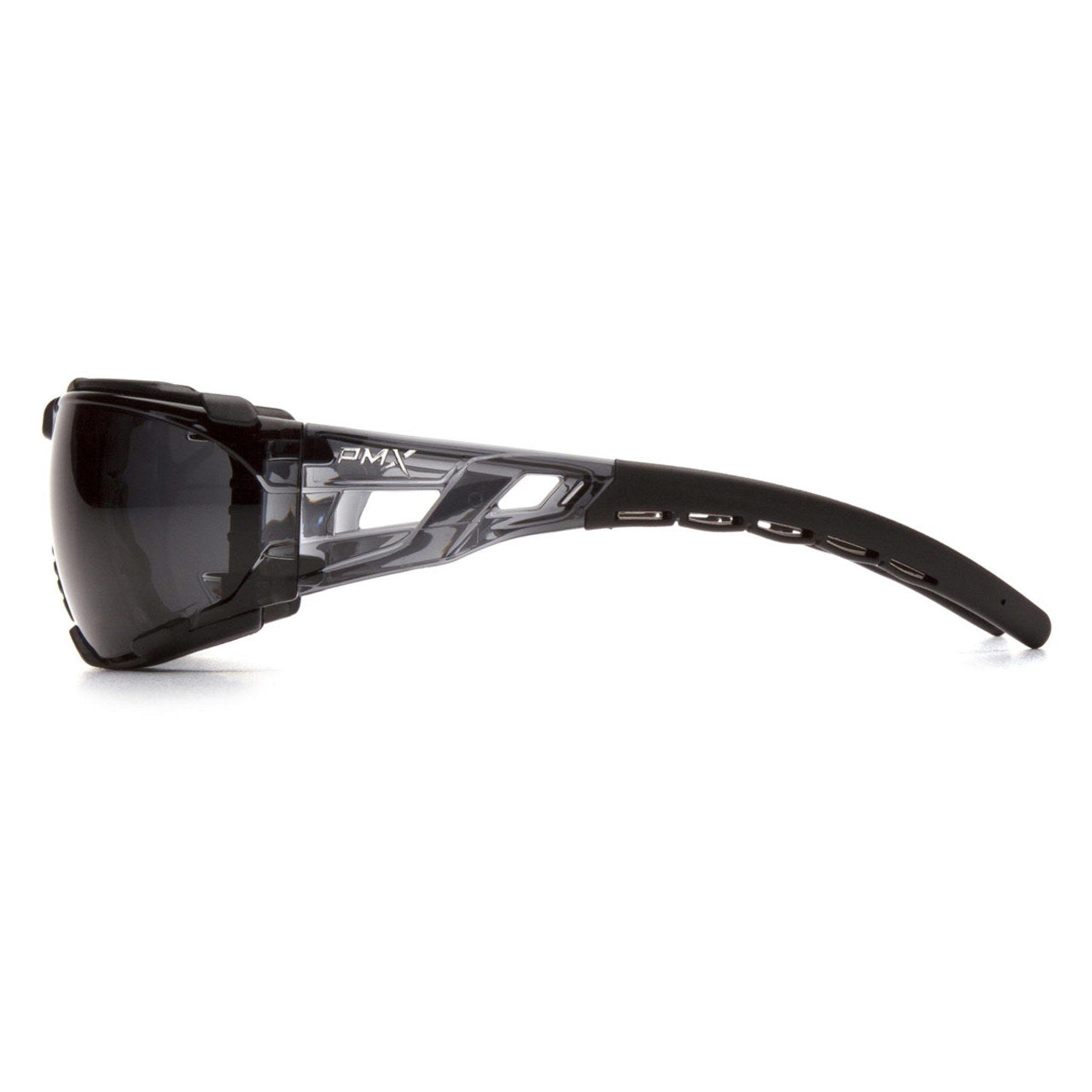 Pyramex Fyxate Foam Padded Sealed Safety Glasses, Black Temples