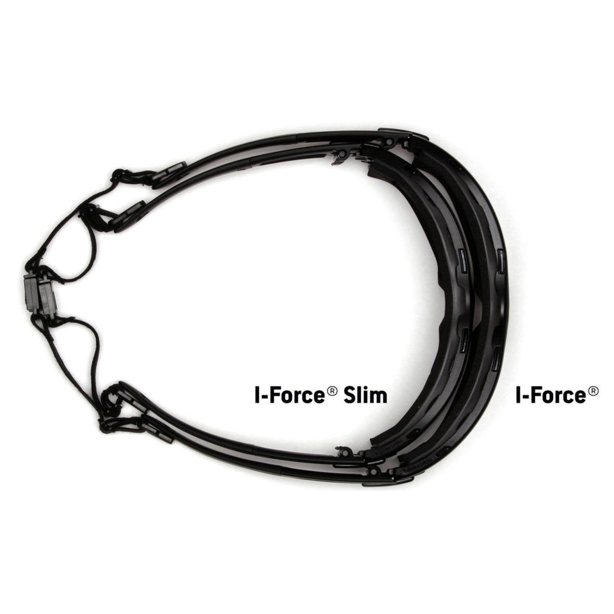 Pyramex I-Force Slim Dual Pane Sealed Safety Glasses, H2X Anti-Fog Len