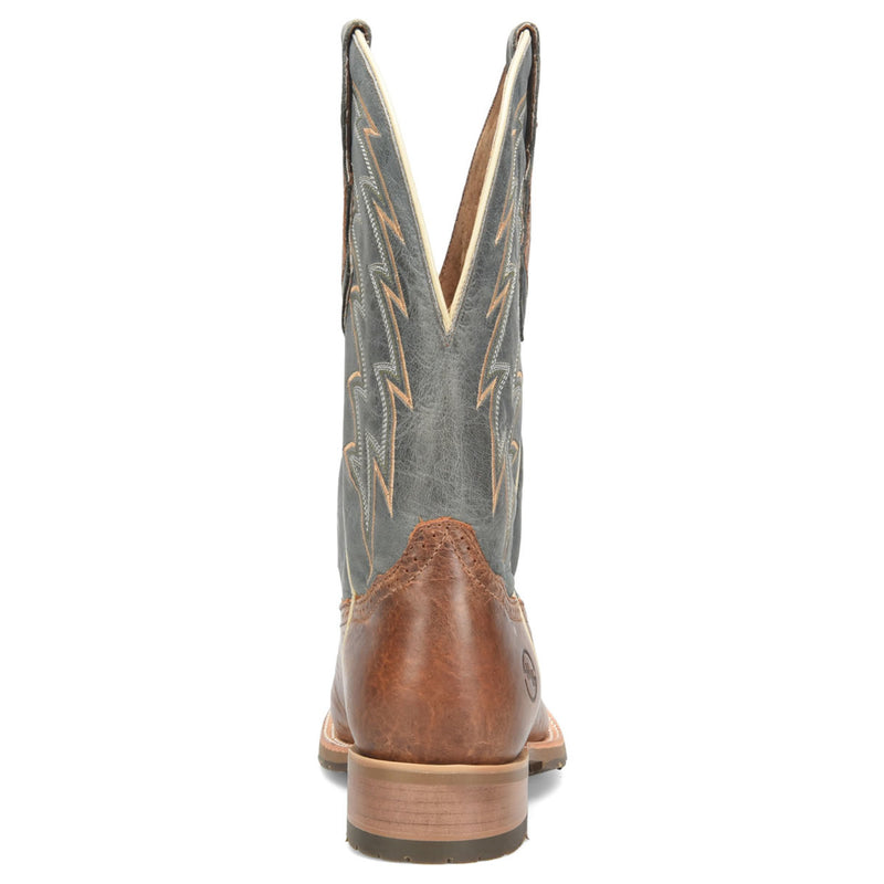 Double-H Men's 12" Leland Boots, DH7026, Blue/Brown