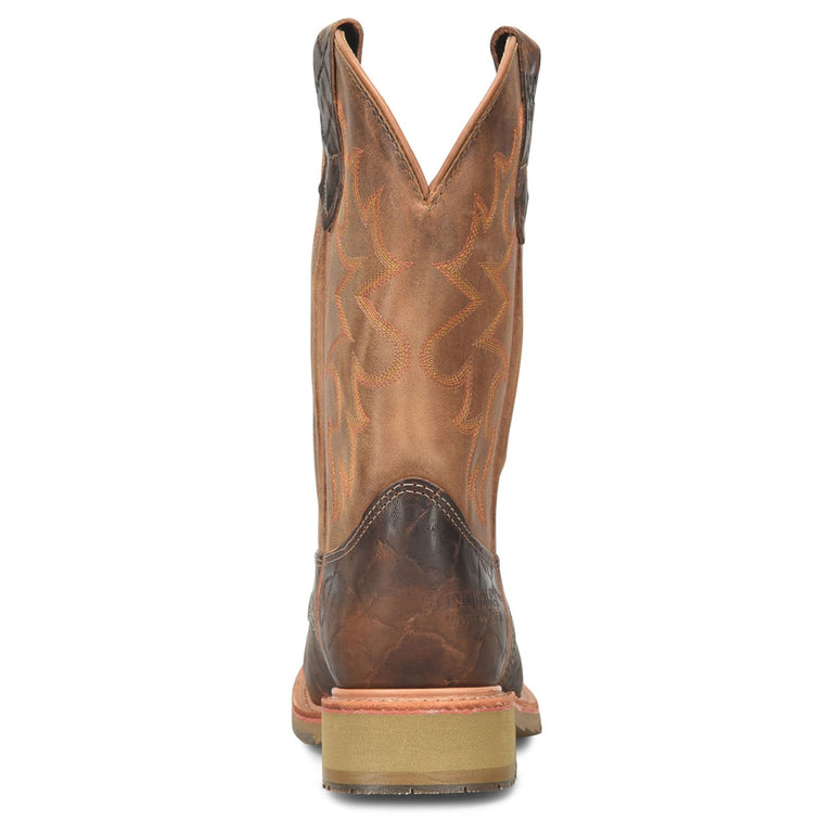 Double-H Men's Baker 11" Roper EH Steel Toe Boots, DH4671, Brown