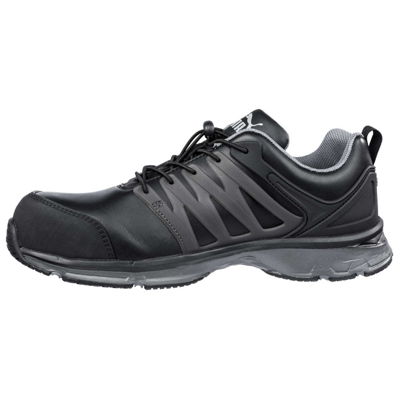 Puma Safety Women's Velocity Low 2.0 Black & Silver SD Composite Toe Shoes - 643965