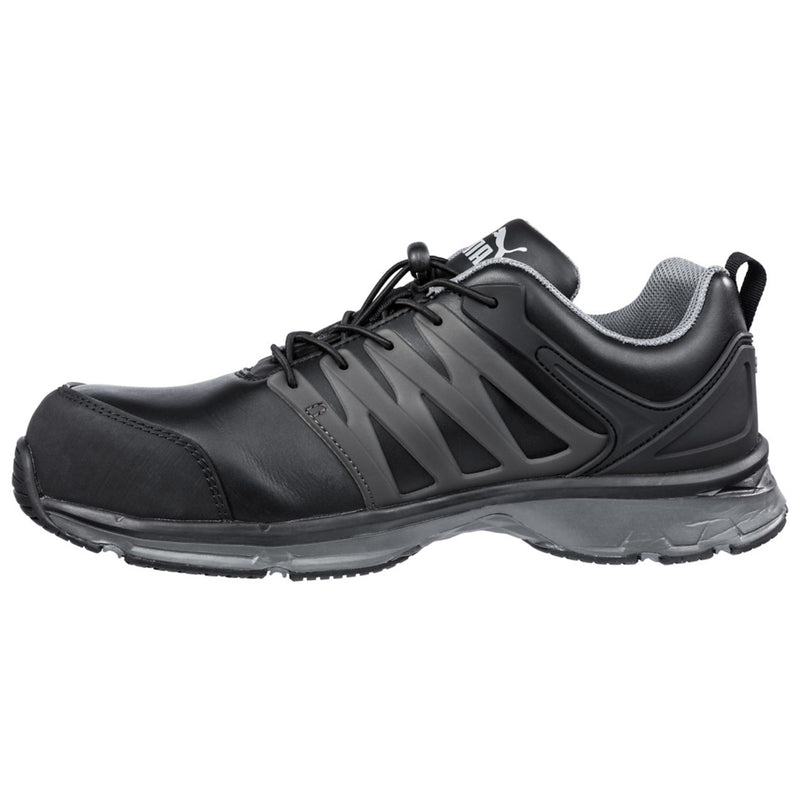 Puma Safety Women's Velocity Low 2.0 Black & Silver SD Composite Toe Shoes - 643965