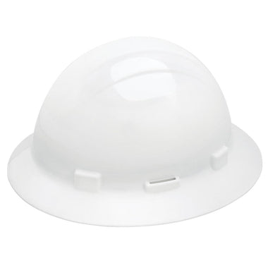 Custom Delta Plus Americana Full Brim Slotted Hard Hat, 4-Point Ratchet Suspension