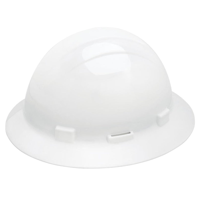 Delta Plus Americana Full Brim Slotted Hard Hat, 4-Point Ratchet Suspension