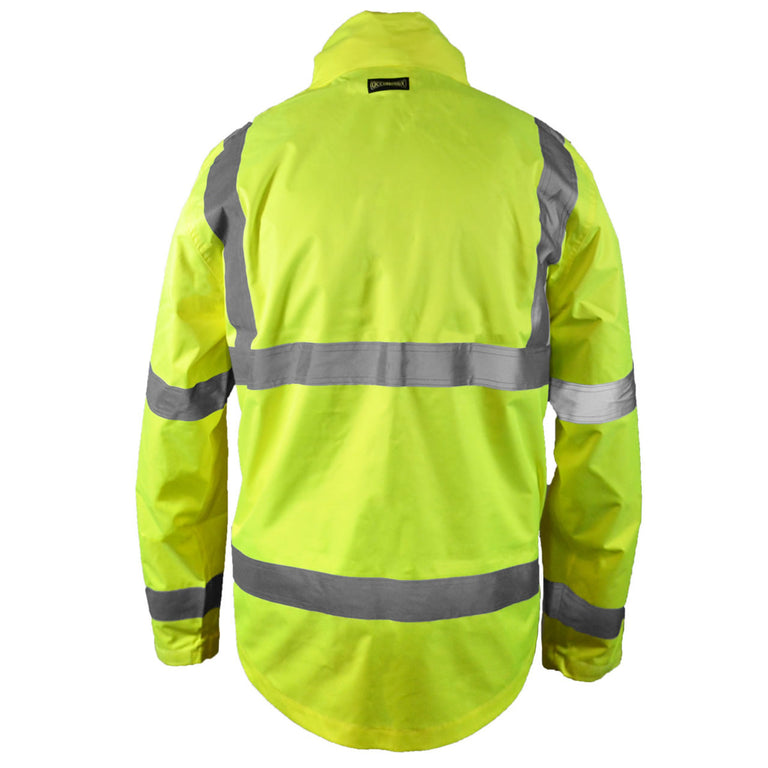 Occunomix Hi-Vis Class 3 Lightweight Breathable Rain Jacket, LUX-RSLTJ