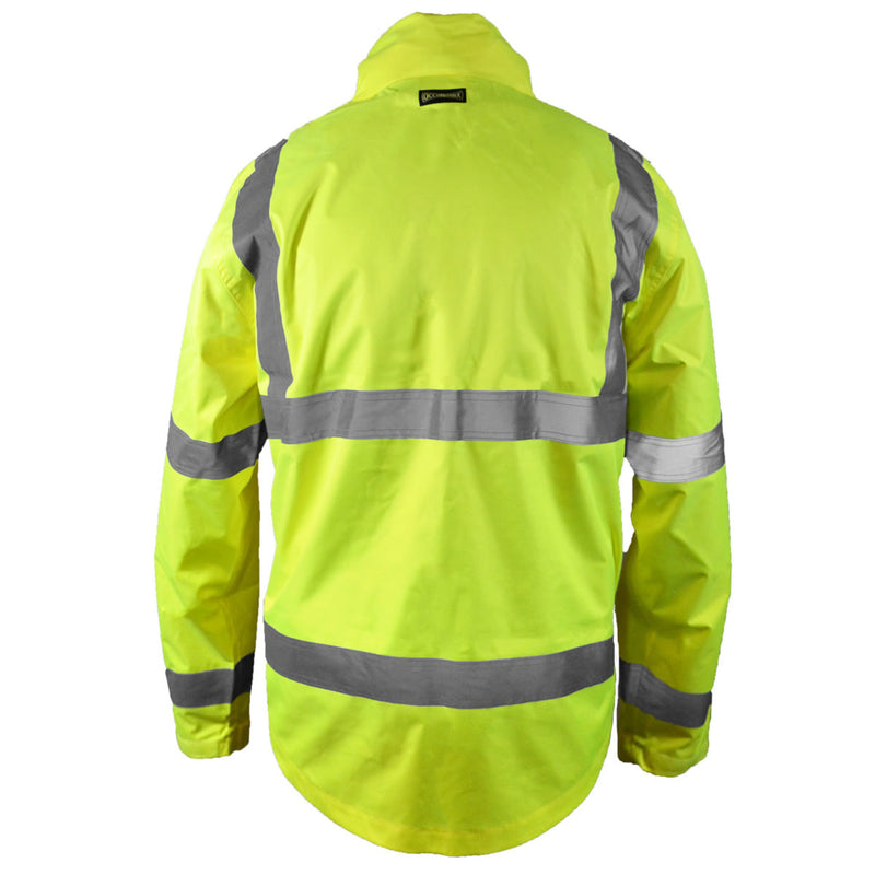 Occunomix Hi-Vis Class 3 Lightweight Breathable Rain Jacket, LUX-RSLTJ