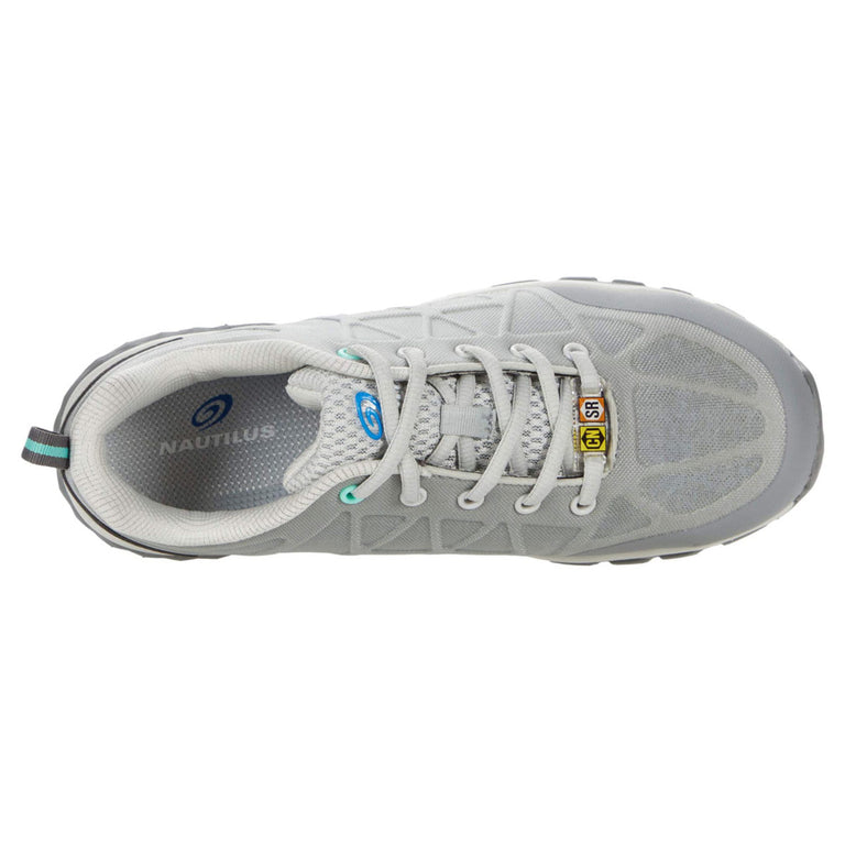 Nautilus Women's Spark Oxford Grey Carbon Toe Work Shoe (Size 5.5 Wide)