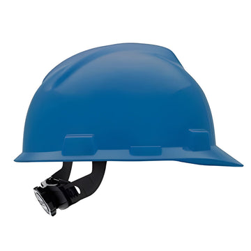 MSA Small V-Gard Cap Style Hard Hat Fas-Trac III Suspension - 477478 - Blue