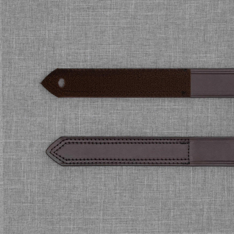 Boston Leather 1.5" Hook & Loop Tipped Leather Belt, USA Made - 6530