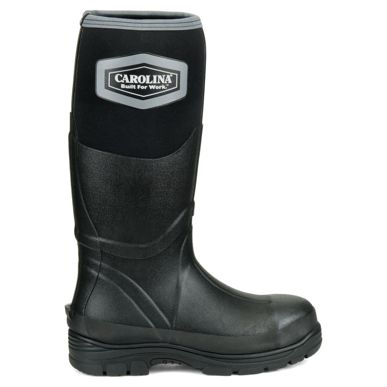 Carolina Men's Mud Jumper 15" Waterproof EH Soft Toe Boots, CA2100, Black