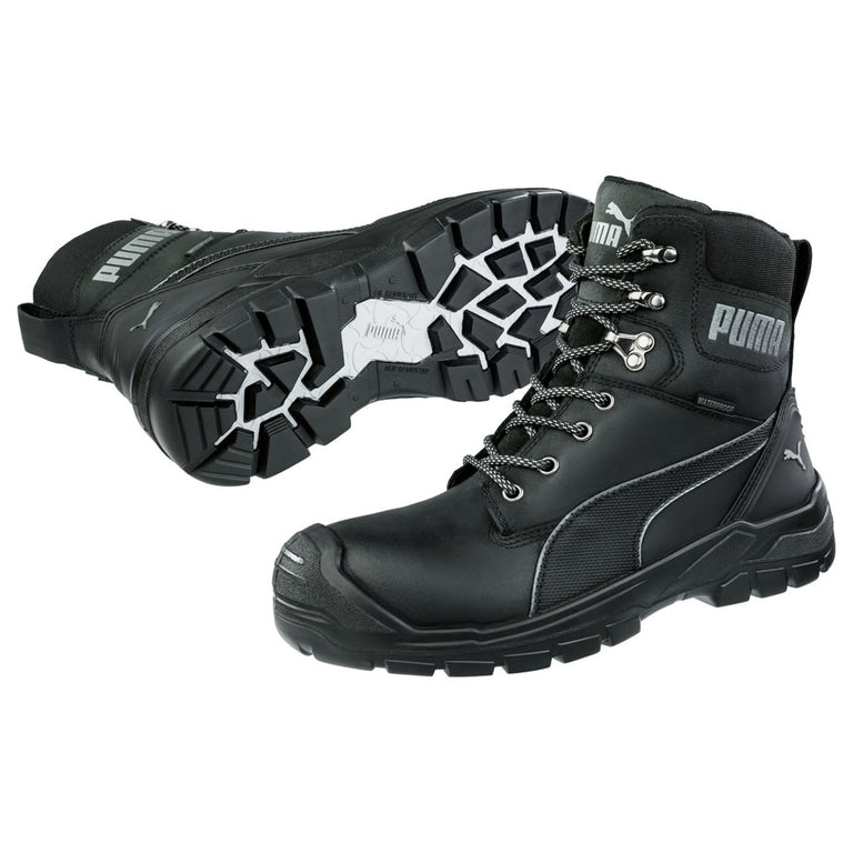 Puma Safety Women's Conquest CTX High 7" EH Composite Toe Boots, 630675, Black