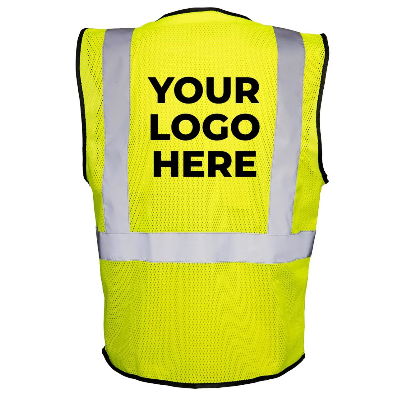 Custom Rugged Blue Type R Class 2 Hi-Vis Economy Mesh Safety Vest